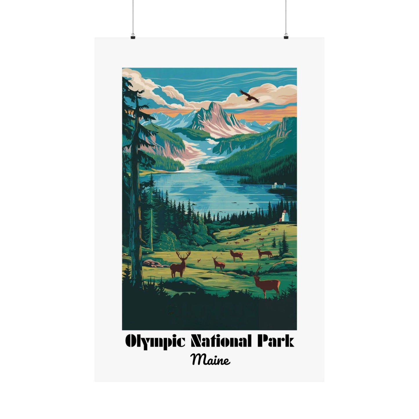 Olympic National Park - Matte Vertical Posters