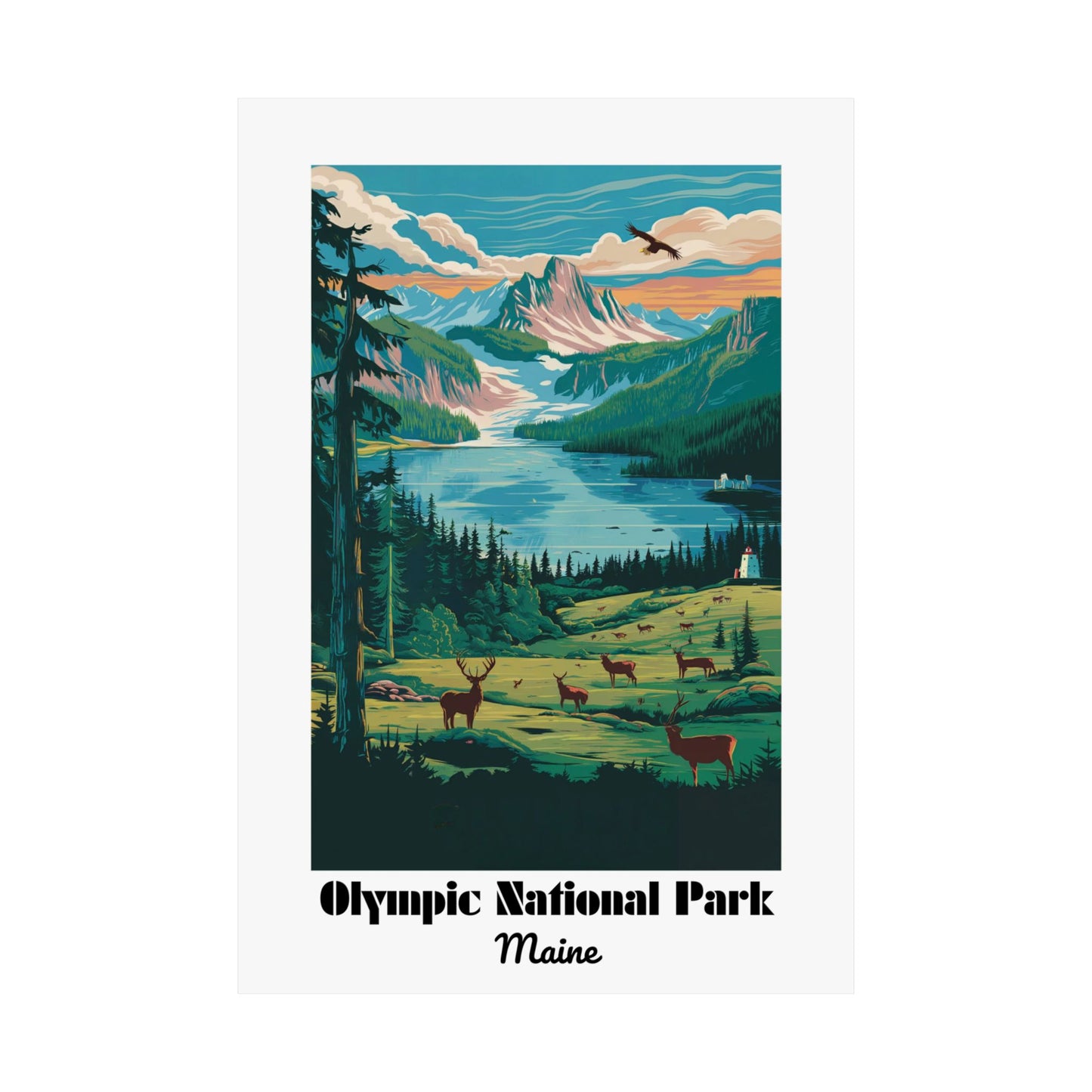 Olympic National Park - Matte Vertical Posters