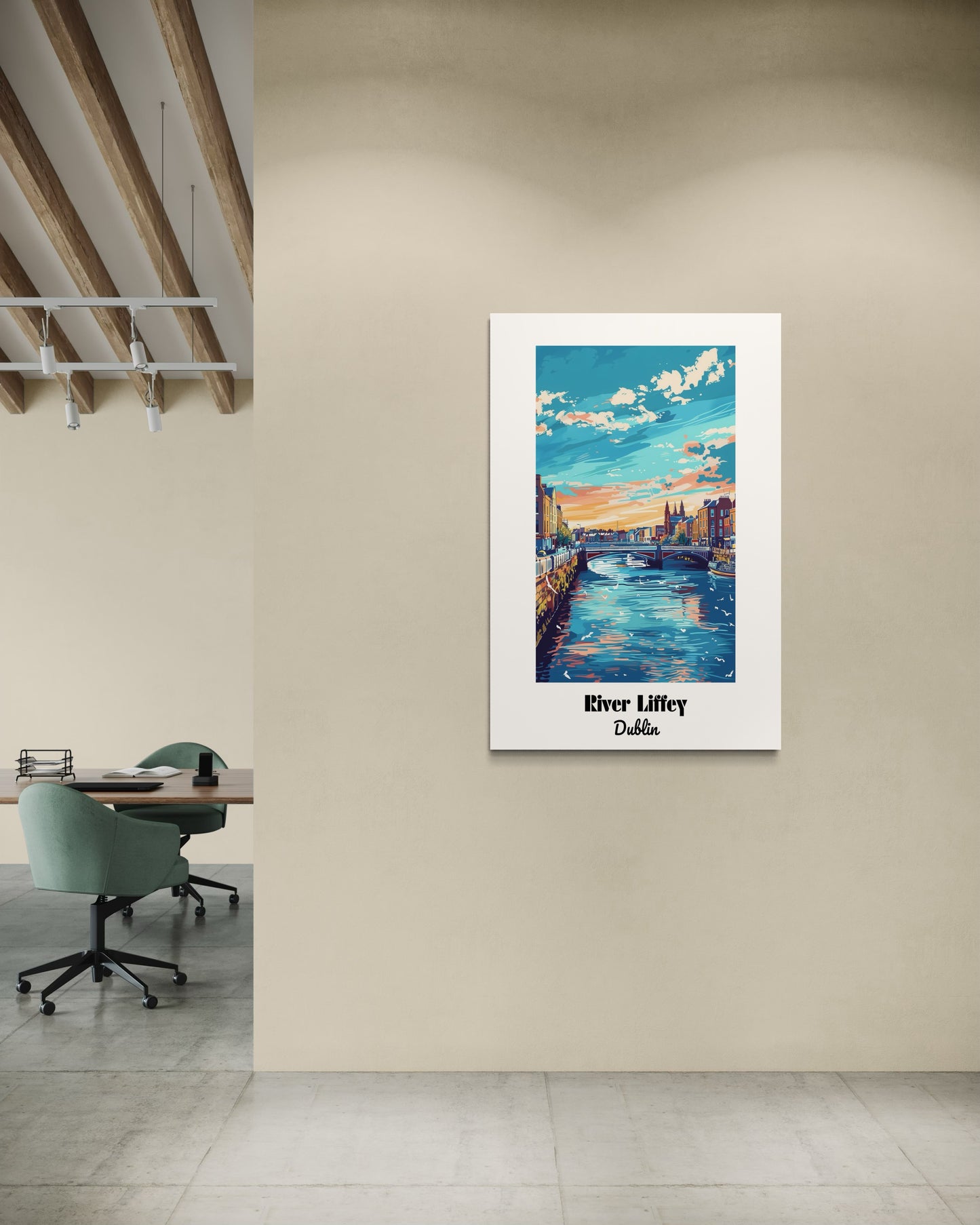 River Liffey, Dublin - Matte Vertical Posters