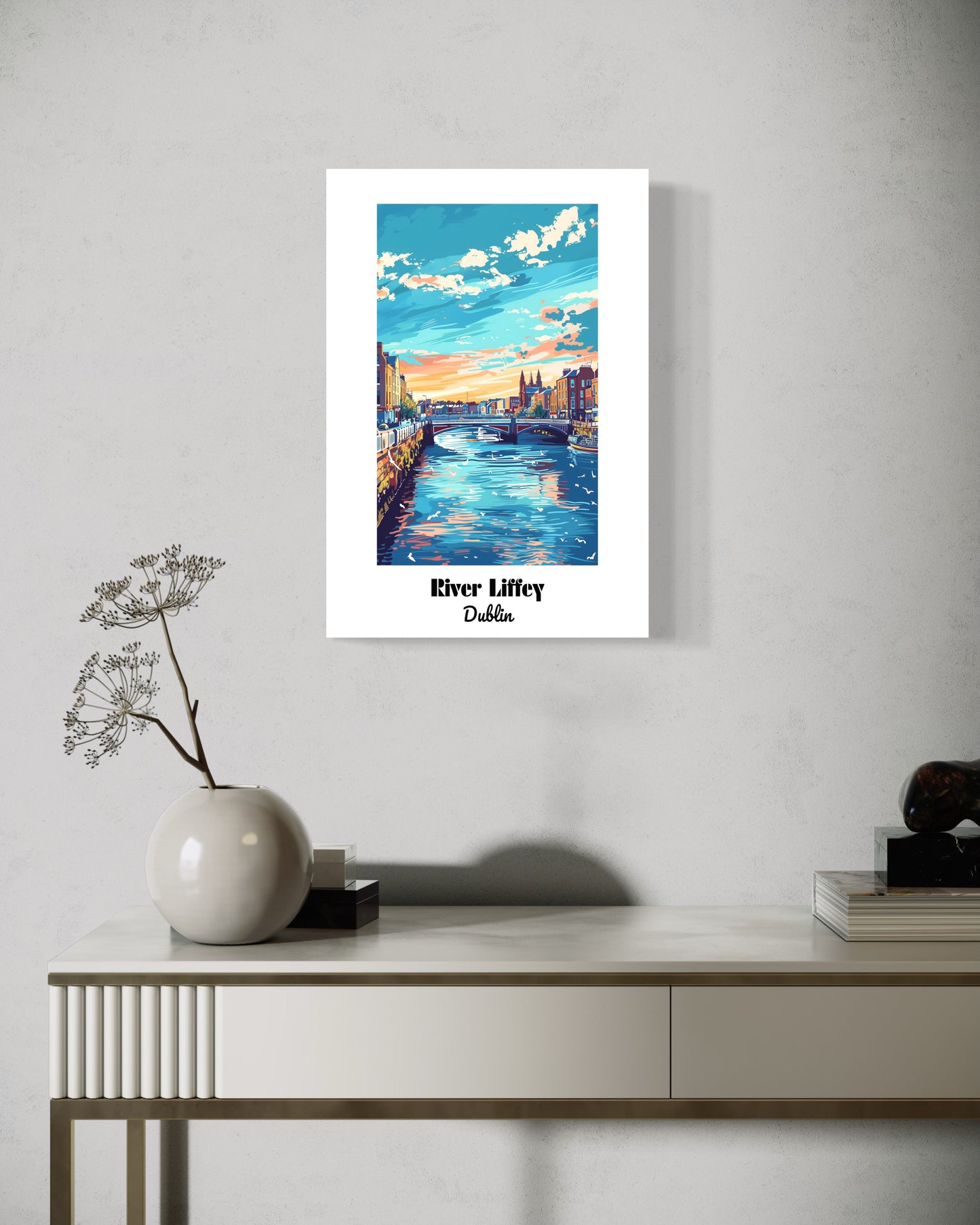 River Liffey, Dublin - Matte Vertical Posters