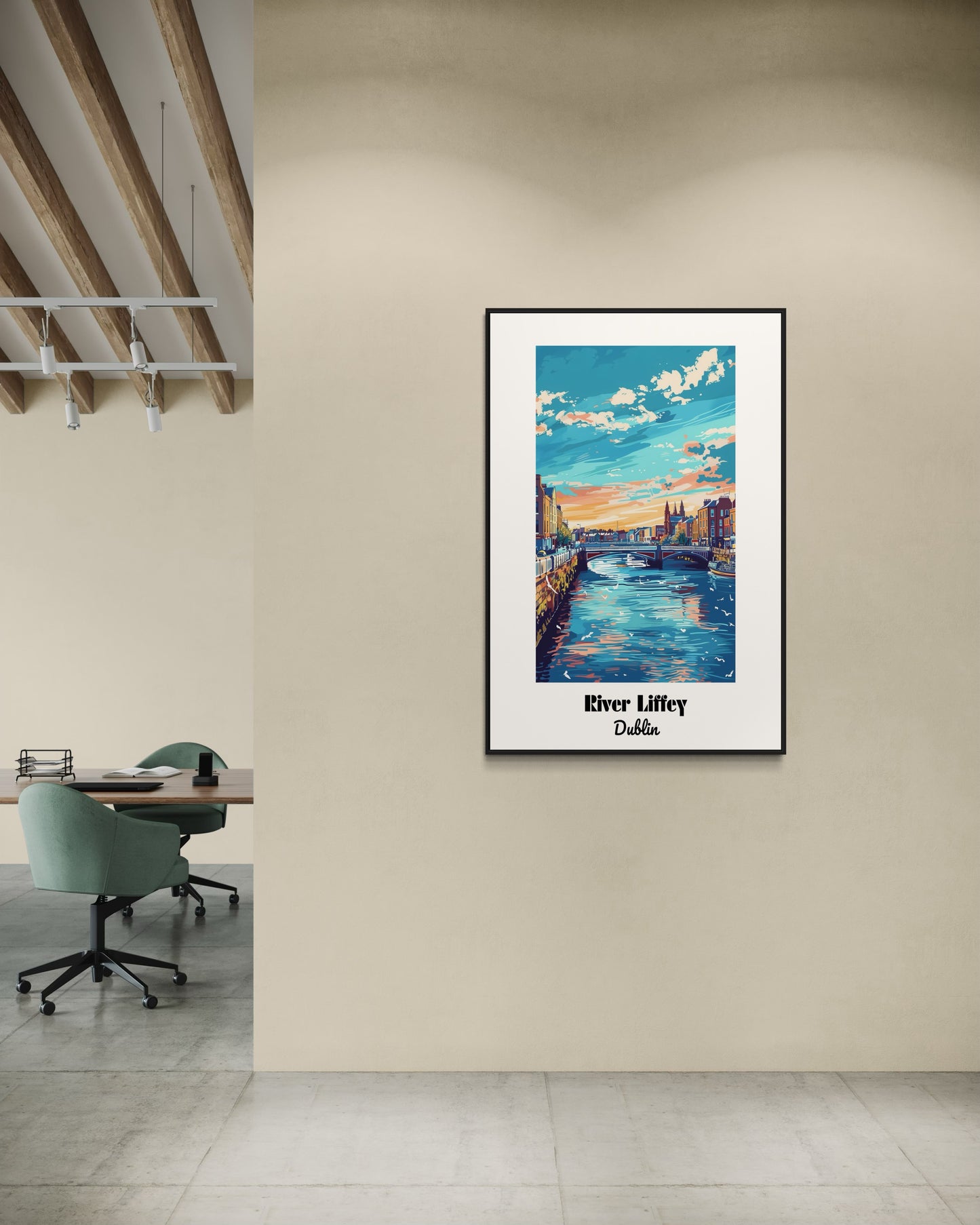 River Liffey, Dublin - Framed Posters