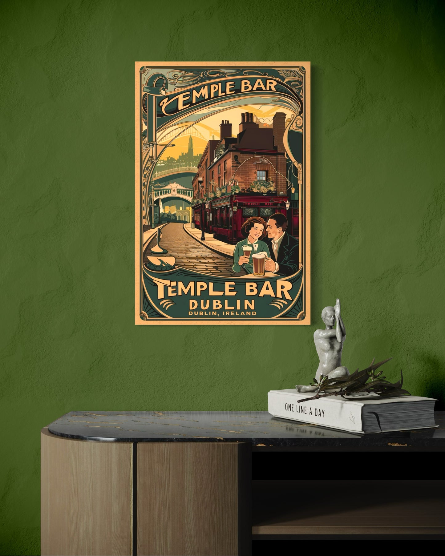 Vintage Dublin Poster - Matte Vertical Posters