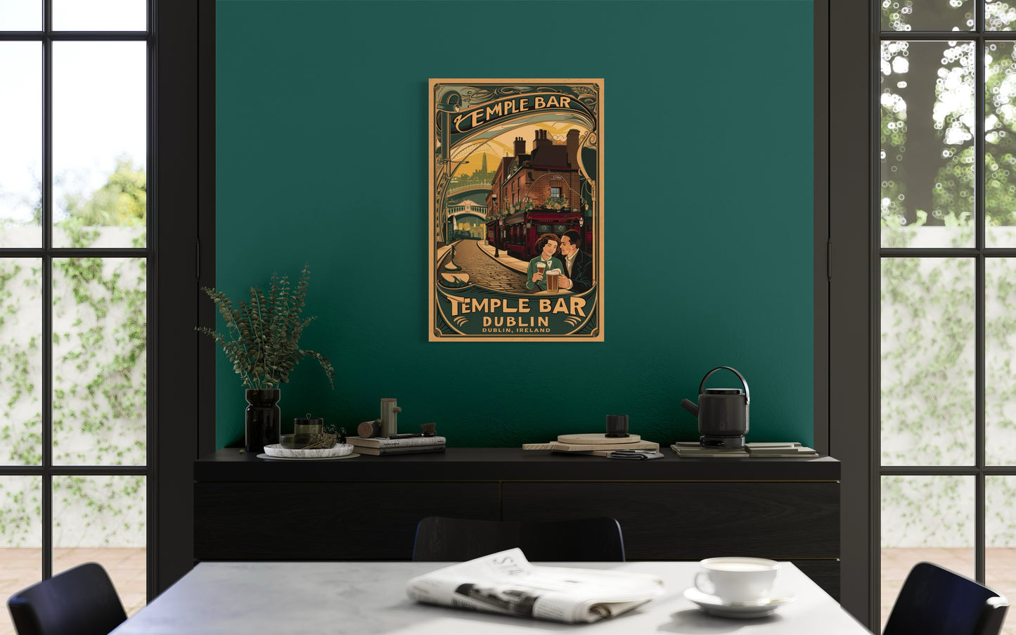 Vintage Dublin Poster - Matte Vertical Posters