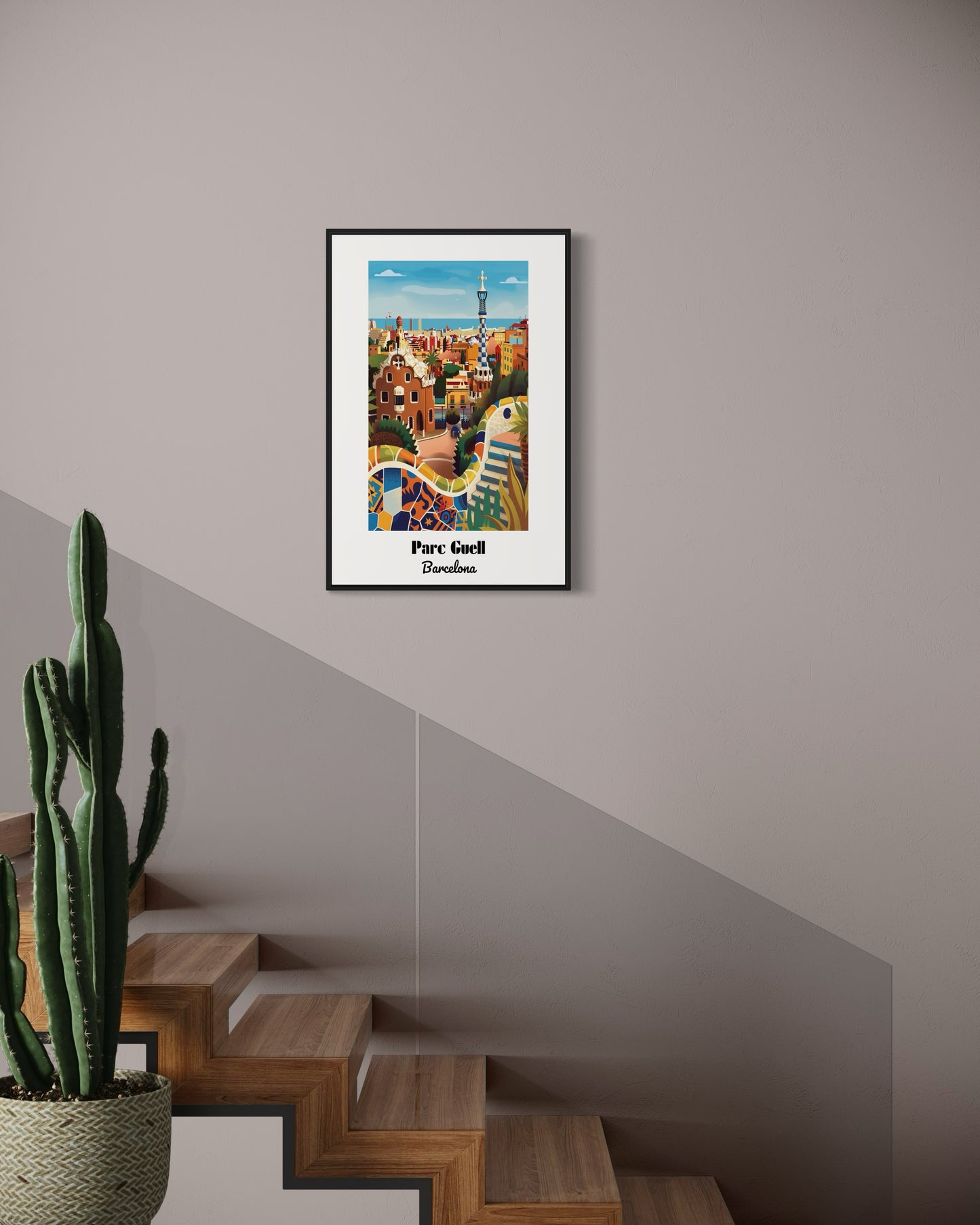 Parc Guell, Barcelona - Framed Posters