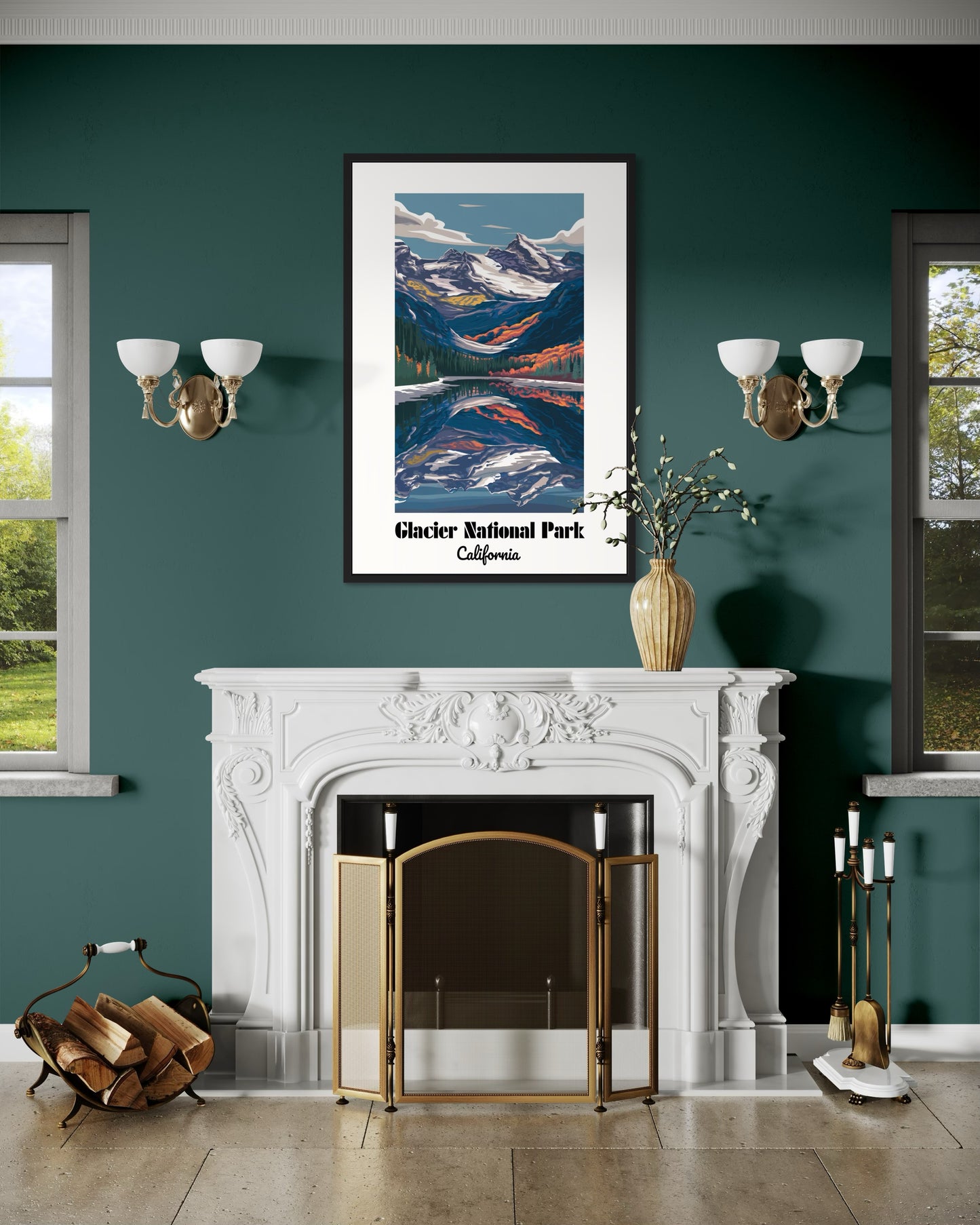 Glacier National Park, California - Framed Posters