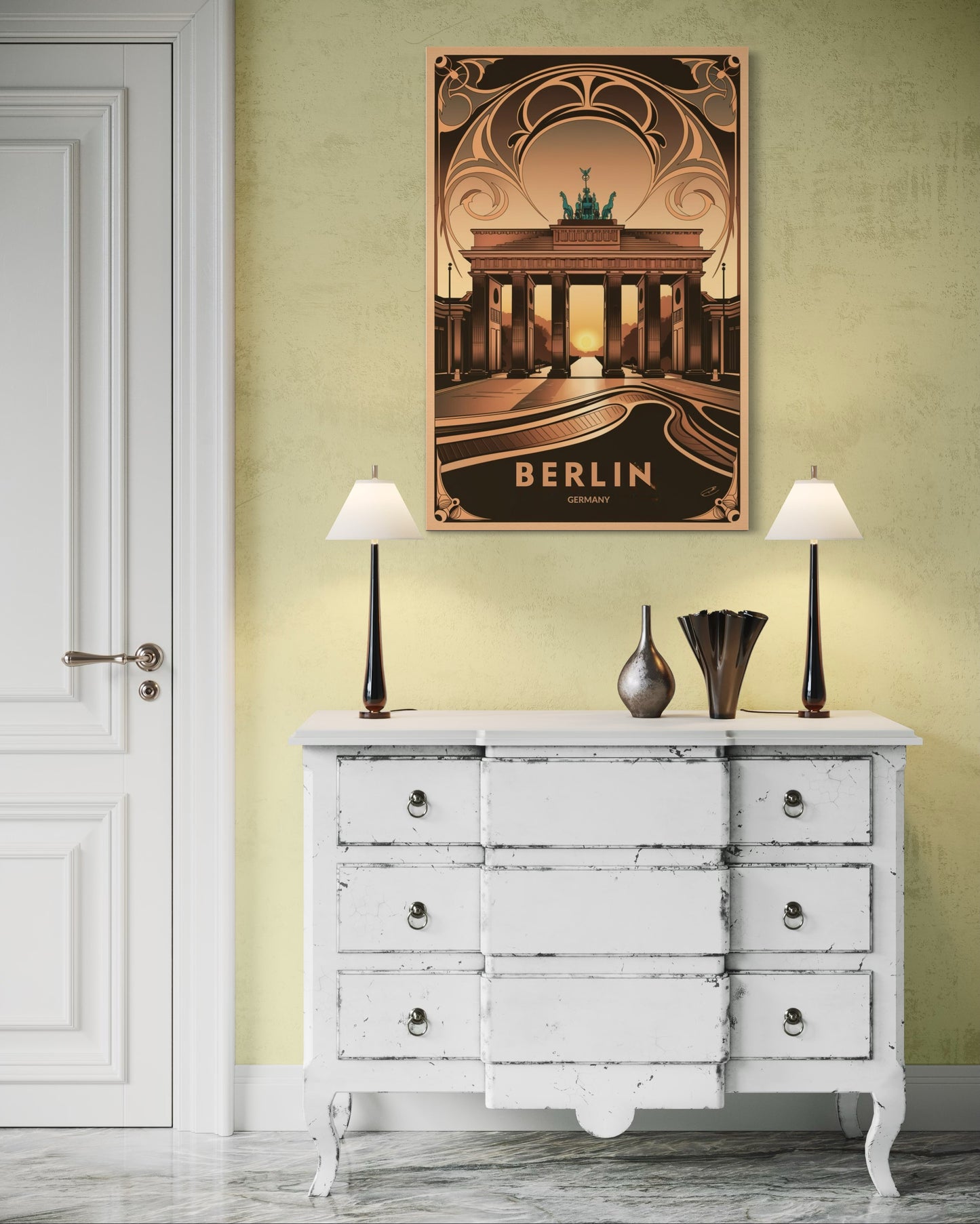 Vintage Berlin Poster - Matte Vertical Posters