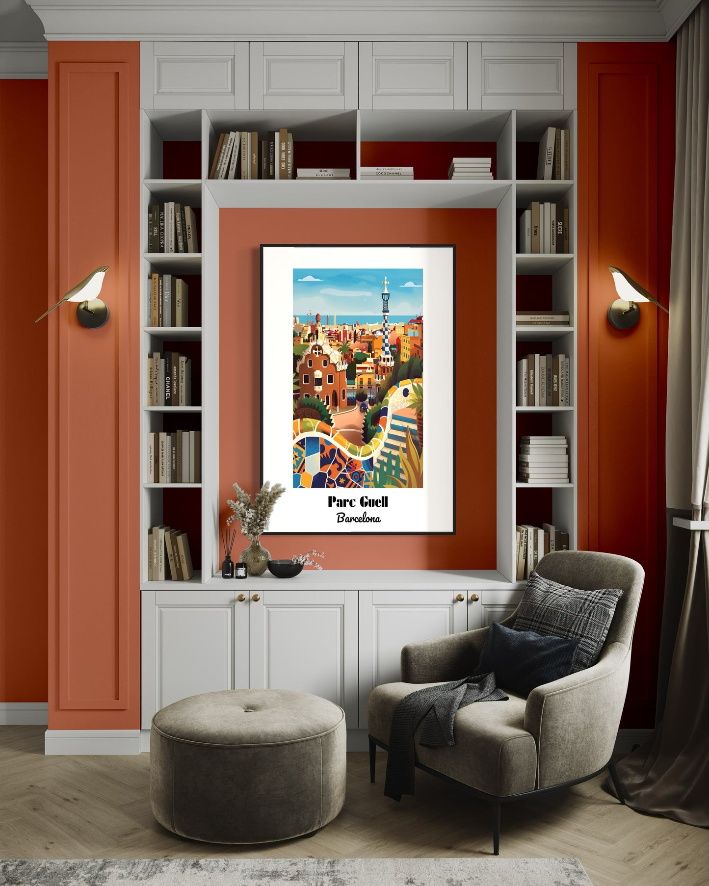 Parc Guell, Barcelona - Framed Posters