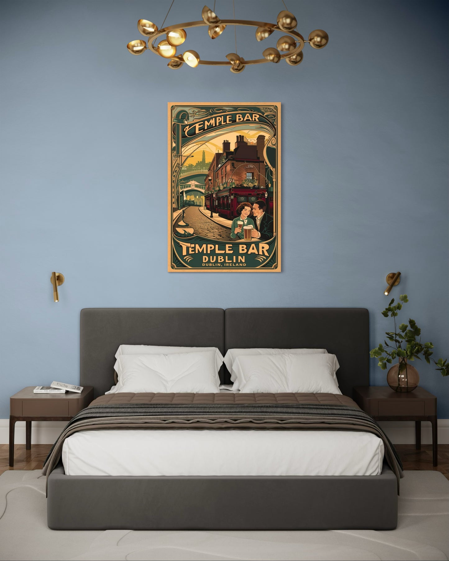 Vintage Dublin Poster - Matte Vertical Posters