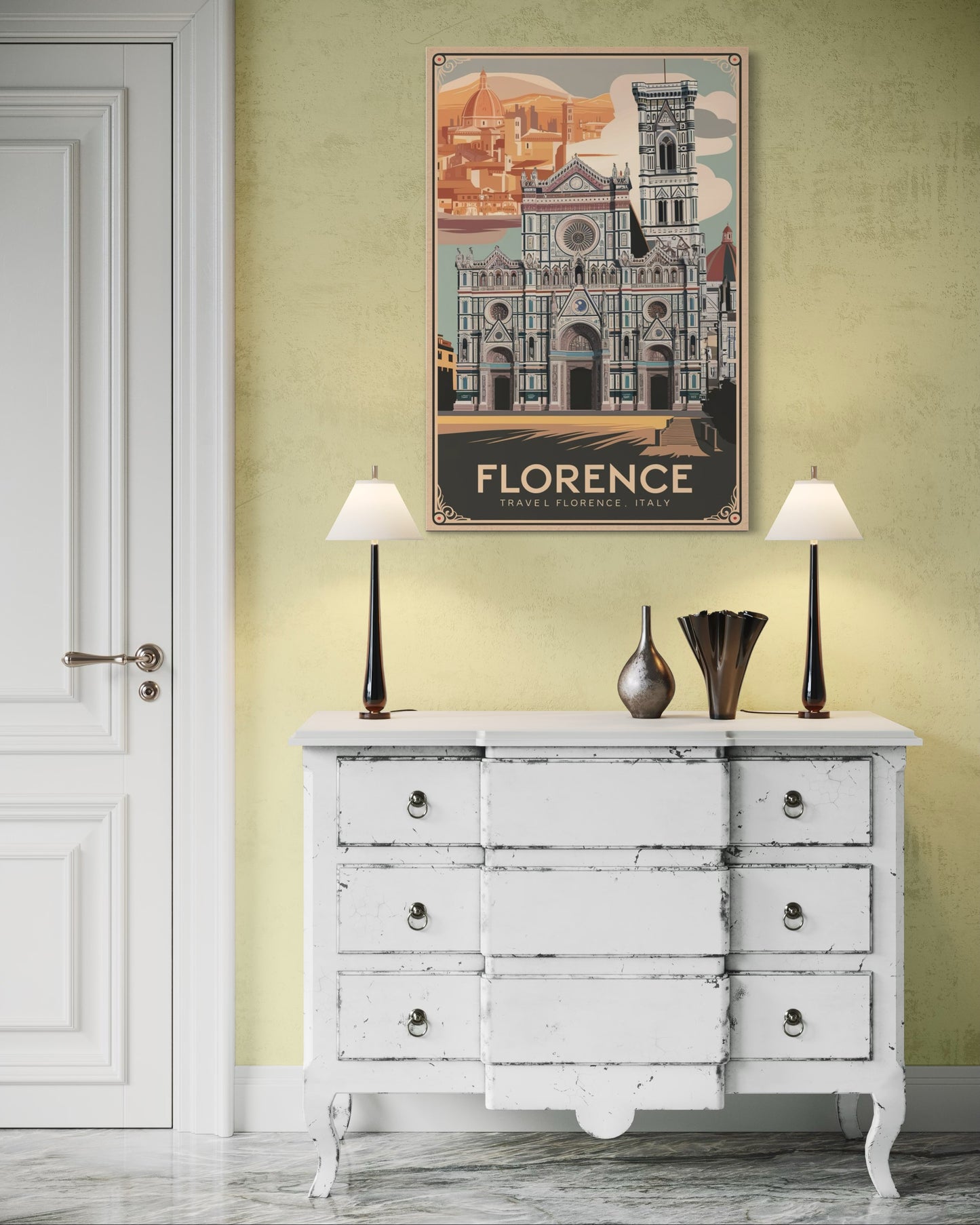 Vintage Florence Poster - Matte Vertical Posters