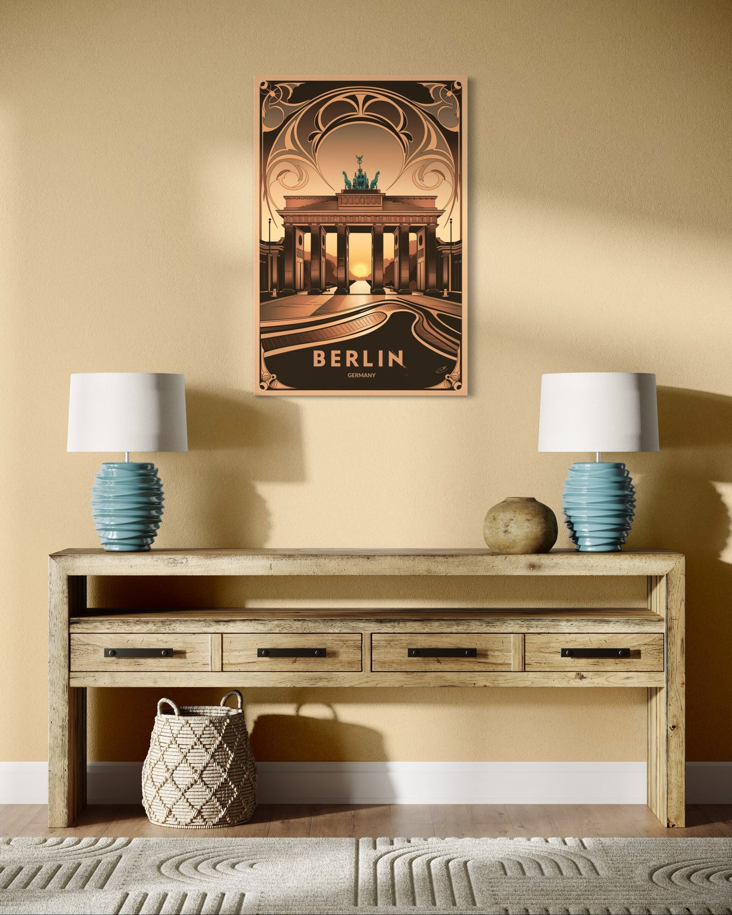 Vintage Berlin Poster - Matte Vertical Posters