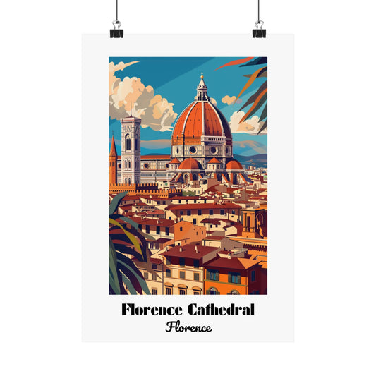 Florence Cathedral, Florence - Matte Vertical Posters