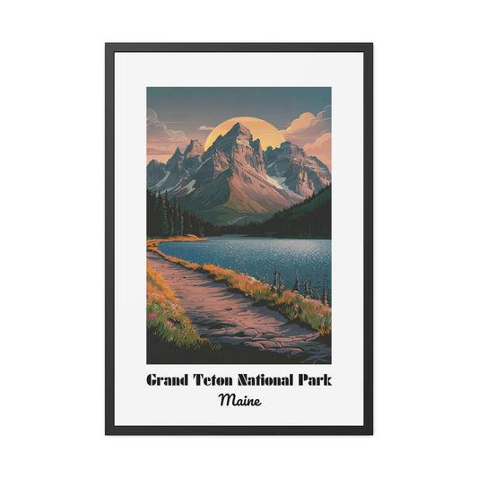 Grand Teton National Park, Maine - Framed Posters