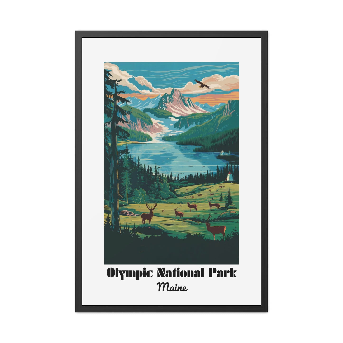 Olympic National Park, Maine - Framed Posters