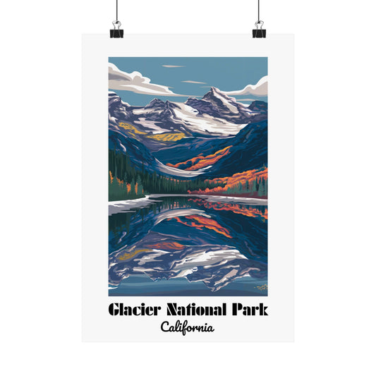 Glacier National Park - Matte Vertical Posters