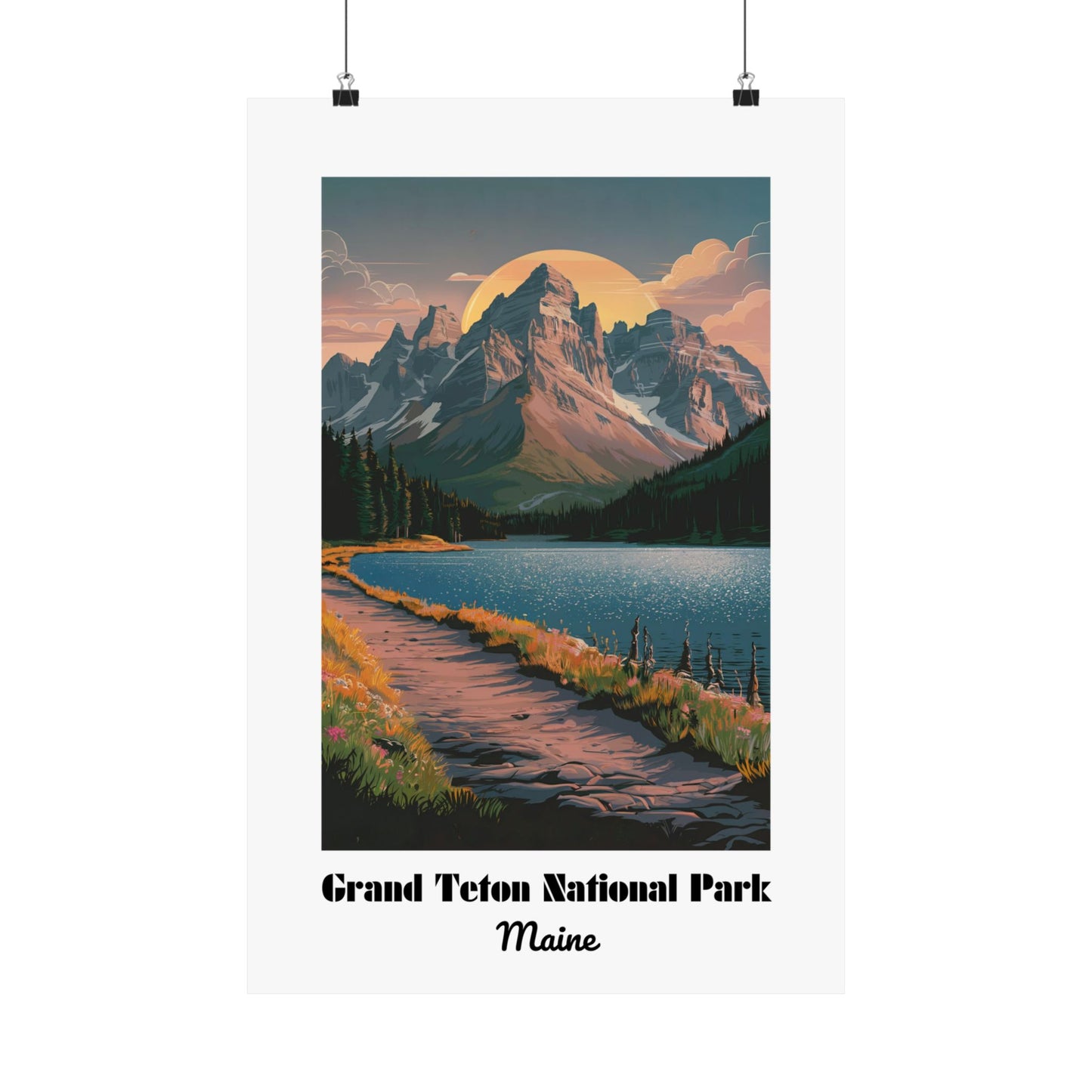 Grand Teton National Park - Matte Vertical Posters