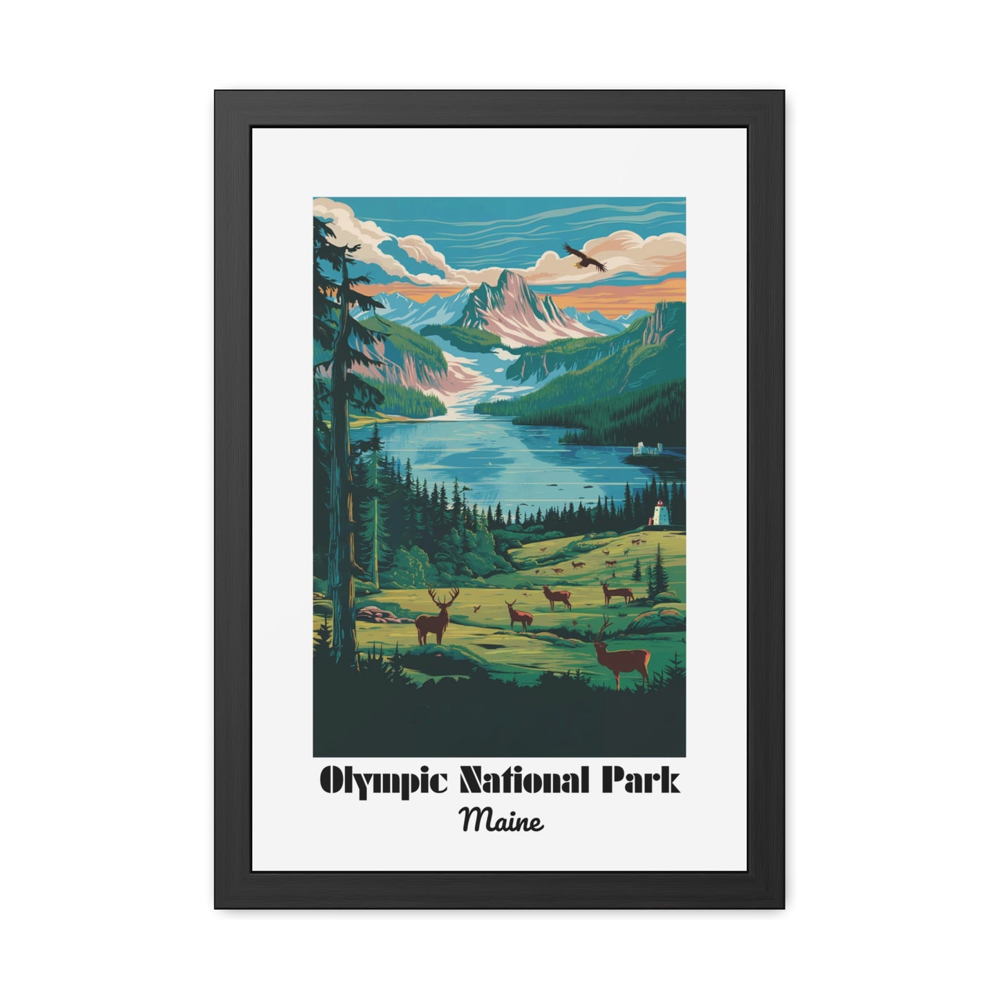 Olympic National Park, Maine - Framed Posters