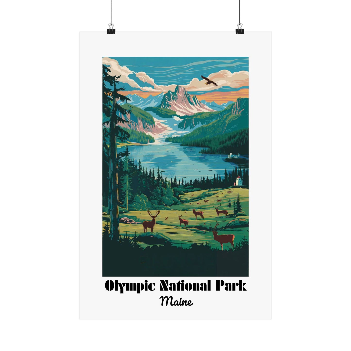 Olympic National Park - Matte Vertical Posters