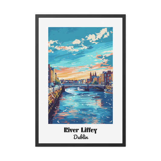 River Liffey, Dublin - Framed Posters
