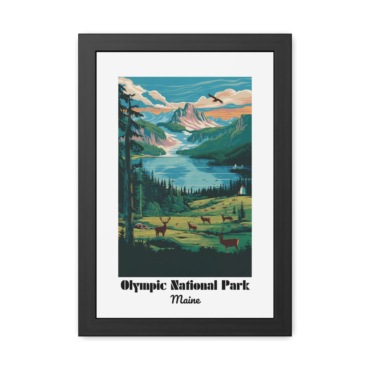 Olympic National Park, Maine - Framed Posters