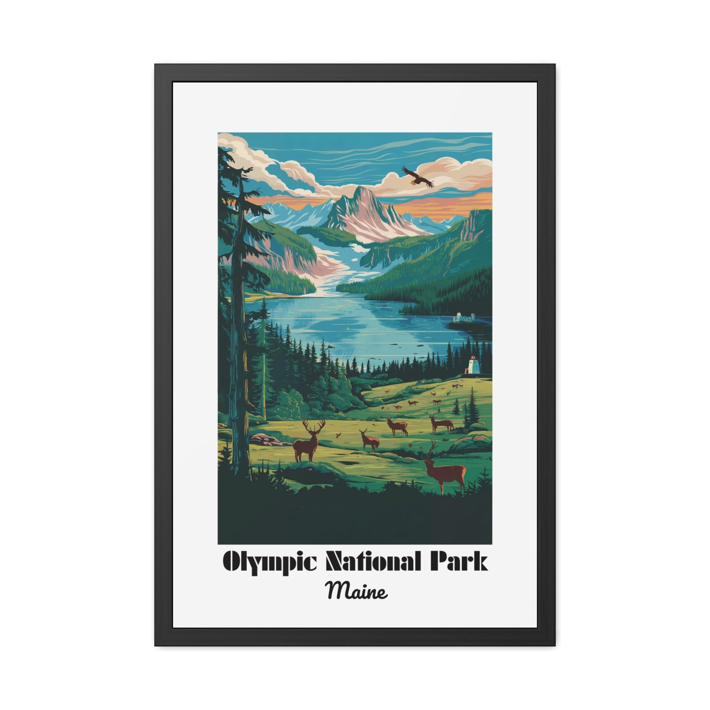 Olympic National Park, Maine - Framed Posters