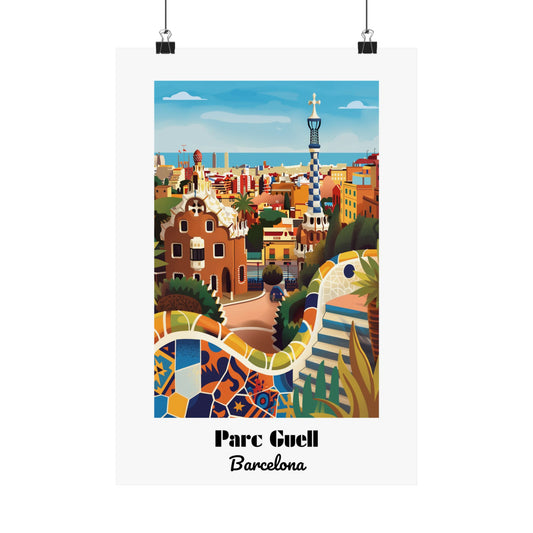 Parc Guell, Barcelona - Matte Vertical Posters
