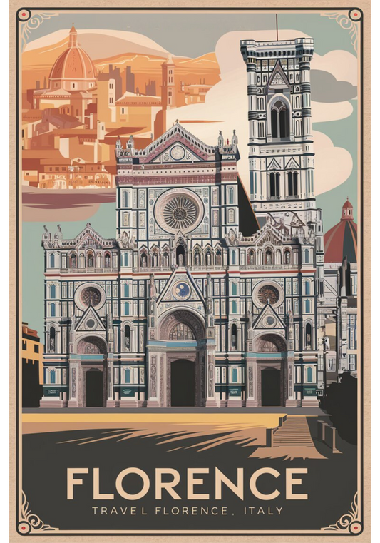 Vintage Florence Poster - Matte Vertical Posters